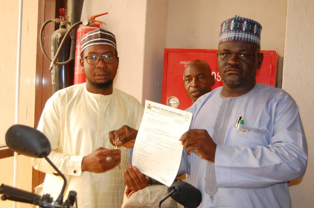 Staff receiving motorcycles